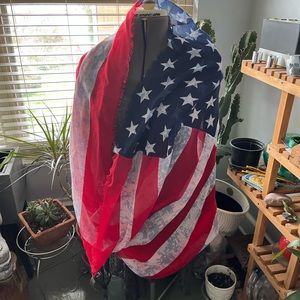 Steve Madden American flag scarf